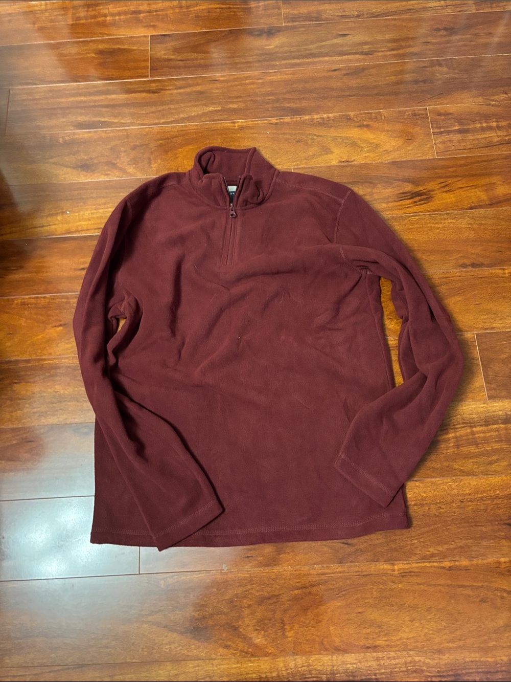 Old Navy Men's Zip-Neck Fleece Sweater - Burgundy